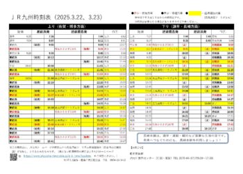 JR臨時列車運行について